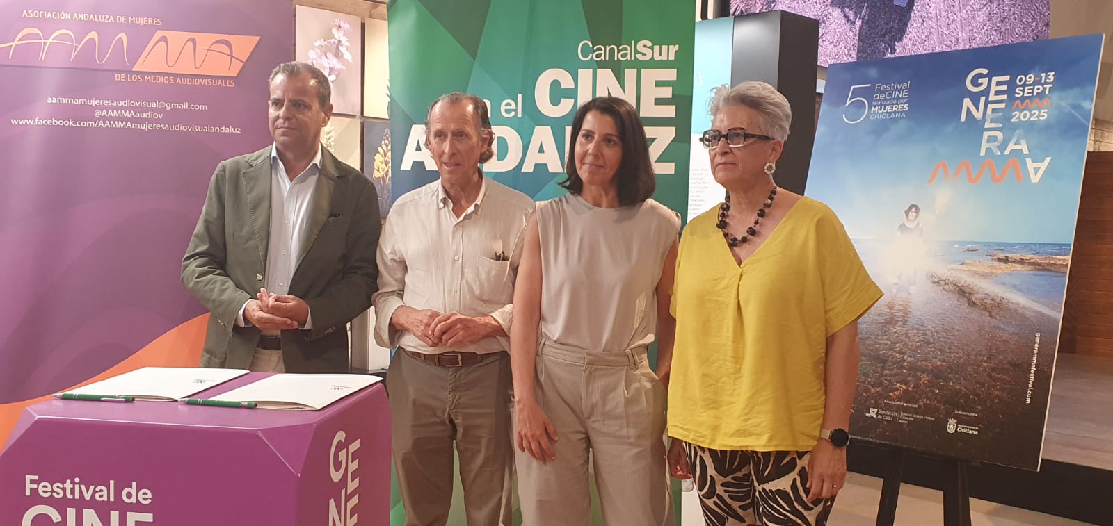 Juande Mellado, José M Román, Pilar Crespo y Oliva Acosta.