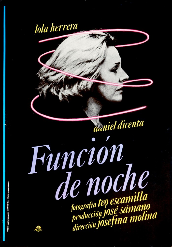 cartel FUNCIÓN DE NOCHE